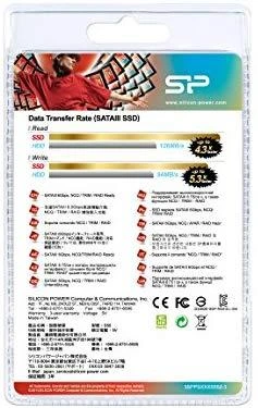 Silicon Power Slim S55 480 GB, SSD form factor 2.5", SSD sąsaja SATA, Rašymo greitis 440 MB/s, Skaitymo greitis 550 MB/s