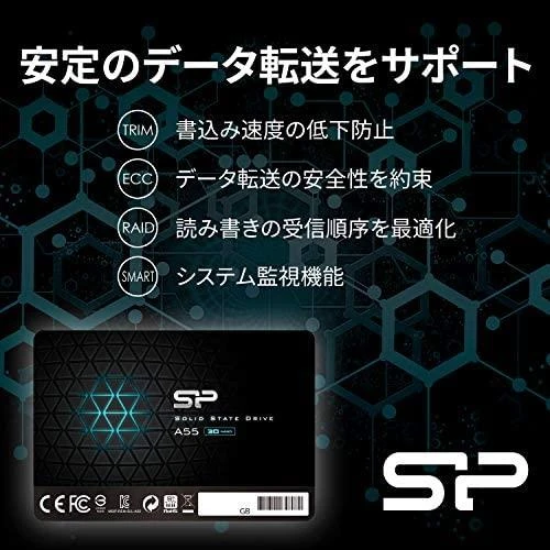 SILICON POWER KOMPIUTERIŲ IR RYŠIŲ ĮRANGA SILICON POWER SSD Ace A55 2TB 2.5" SATA III 6GB/s 560/530 MB/s