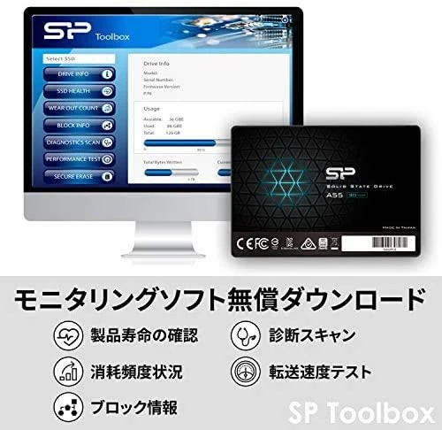 SILICON POWER KOMPIUTERIŲ IR RYŠIŲ ĮRANGA SILICON POWER SSD Ace A55 2TB 2.5" SATA III 6GB/s 560/530 MB/s