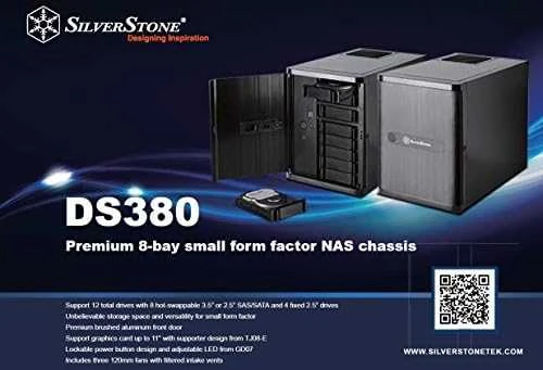 Silverstone SST-DS380B juoda