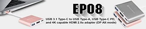 SilverStone EP08P adapteris su USB-C jungtimi