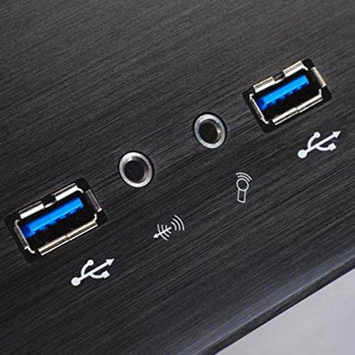 PC korpusas Silverstone SST-GD04B USB 3.0 Grandia HTPC Micro ATX, Juodas
