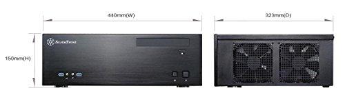 PC korpusas Silverstone SST-GD04B USB 3.0 Grandia HTPC Micro ATX, Juodas
