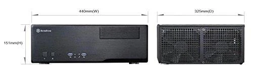 SilverStone Grandia 05 Kompiuterio važiuoklė USB 3.0 x 2, Mic x1, Spk x1, Juodas, Micro ATX, Maitinimo blokas Komplekte Ne
