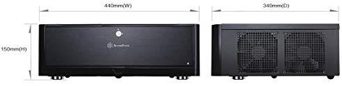 PC korpusas Silverstone SST-GD06B Grandia HTPC Micro ATX, Juodas