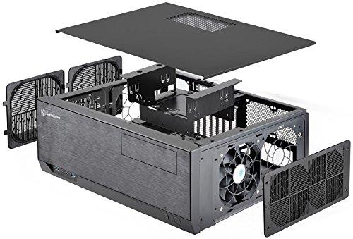 PC korpusas Silverstone SST-GD09B Grandia HTPC ATX, Juodas