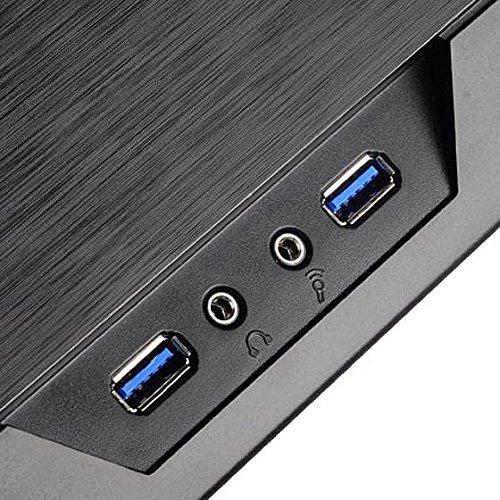 PC korpusas Silverstone SST-GD09B Grandia HTPC ATX, Juodas
