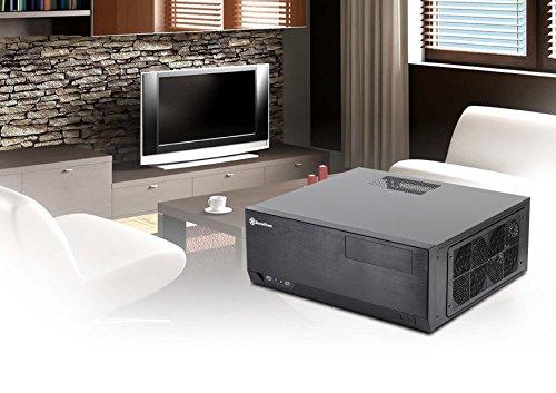 PC korpusas Silverstone SST-GD09B Grandia HTPC ATX, Juodas