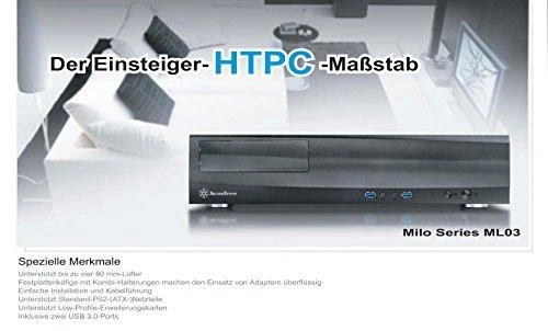 SilverStone Milo 03 Kompiuterio važiuoklė USB 3.0 x2, Mic x1, Spk x1, juodas, Micro ATX, Maitinimo šaltinis Komplekte Ne