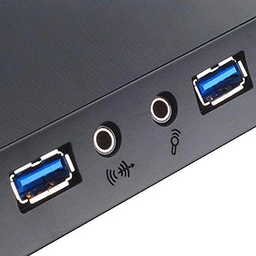 SilverStone Milo 03 Kompiuterio važiuoklė USB 3.0 x2, Mic x1, Spk x1, juodas, Micro ATX, Maitinimo šaltinis Komplekte Ne