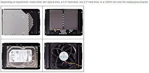 SilverStone Milo 06B USB 3.0 x 2, Mic x1, Spk x1, Juodas, ITX, Maitinimo šaltinis nėra