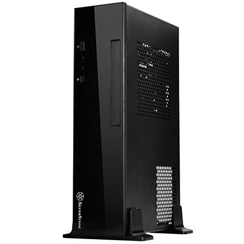 PC korpusas Silverstone Silent SST-ML09B Milo Slim HTPC Mini-ITX, juodas