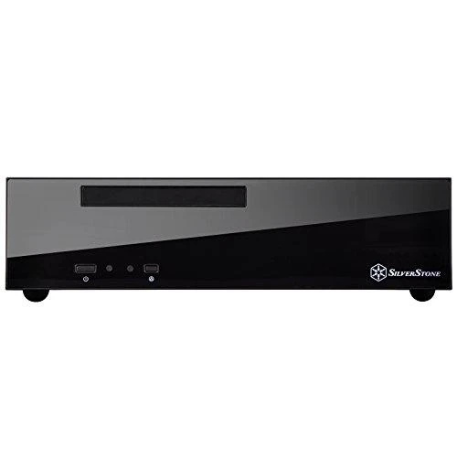 PC korpusas Silverstone Silent SST-ML09B Milo Slim HTPC Mini-ITX, juodas