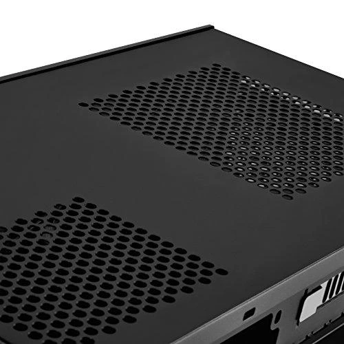 PC korpusas Silverstone Silent SST-ML09B Milo Slim HTPC Mini-ITX, juodas