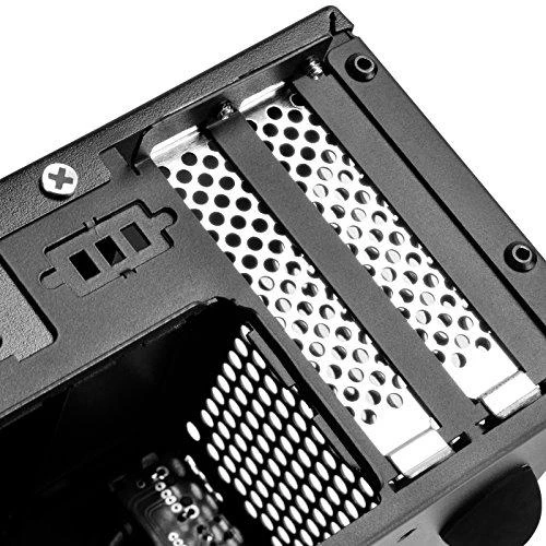 PC korpusas Silverstone Silent SST-ML09B Milo Slim HTPC Mini-ITX, juodas