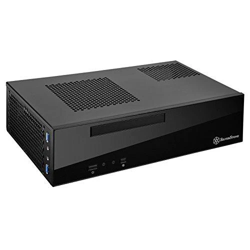 PC korpusas Silverstone Silent SST-ML09B Milo Slim HTPC Mini-ITX, juodas