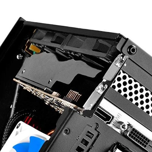 PC korpusas Silverstone Silent SST-ML09B Milo Slim HTPC Mini-ITX, juodas