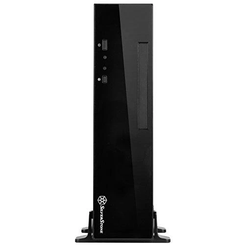PC korpusas Silverstone Silent SST-ML09B Milo Slim HTPC Mini-ITX, juodas