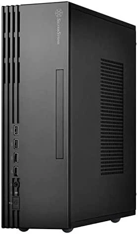 „SilverStone SST–ML11B Milo Slim HTPC Micro–ATX“ korpusas – juoda