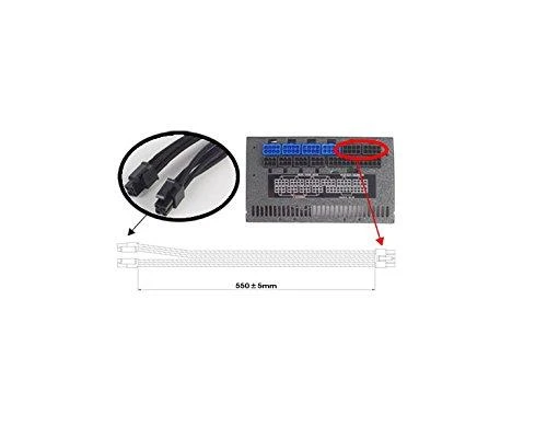 Silverstone 4+4-ATX/EPS laidas moduliniams maitinimo šaltiniams - 550mm