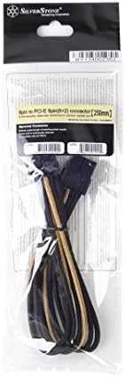 SilverStone PCIe 8-pin - PCIe 8-pin, 0.25m, Auksinis (SST-PP07-PCIBG)