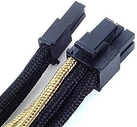 SilverStone PCIe 8-pin - PCIe 8-pin, 0.25m, Auksinis (SST-PP07-PCIBG)