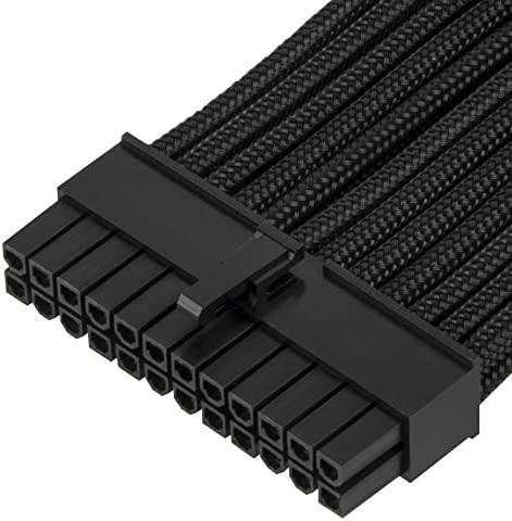 SilverStone ATX 24-pin cable, 300mm – juodas