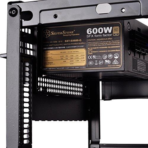 „SilverStone SST-PP08“ maitinimo šaltinio adapterio laikiklis, skirtas SFX į ATX – Juodas
