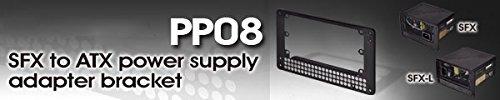 „SilverStone SST-PP08“ maitinimo šaltinio adapterio laikiklis, skirtas SFX į ATX – Juodas