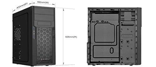 PC korpusas Silverstone Silent SST-PS13B Precision Midi Tower ATX,window, Juodas