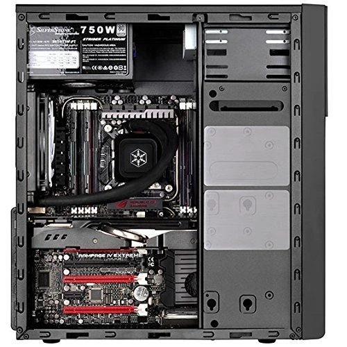 PC korpusas Silverstone Silent SST-PS13B Precision Midi Tower ATX,window, Juodas