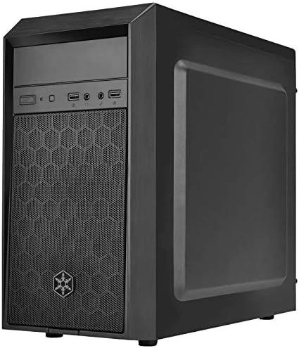 SilverStone SST-PS16B Precision Mini Tower Micro ATX kompiuterio dėklas, tylus, juodas