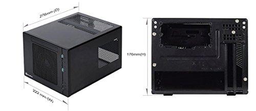 SilverStone Sugo 05 Kompiuterio važiuoklė USB 3.0 x2, Mic x1, Spk x1, juodas, SFF, Maitinimo šaltinis yra Ne