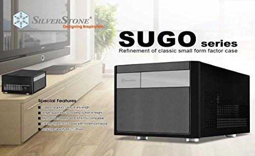 PC korpusas Silverstone Cube SST-SG11B Sugo Micro ATX, juodas