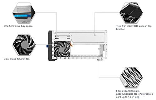 PC korpusas Silverstone Cube SST-SG12B Sugo Micro ATX, juodas