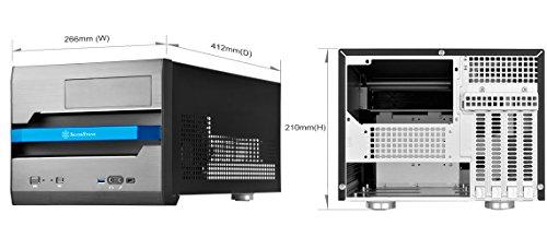 PC korpusas Silverstone Cube SST-SG12B Sugo Micro ATX, juodas