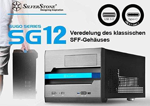 PC korpusas Silverstone Cube SST-SG12B Sugo Micro ATX, juodas