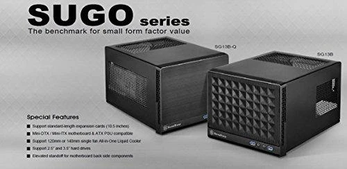 SilverStone Sugo 13Q USB 3.0 x2, Mic x1, Spk x1, Juodas, ITX, Maitinimo šaltinis Ne