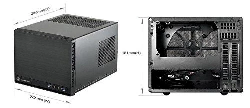 SilverStone Sugo 13Q USB 3.0 x2, Mic x1, Spk x1, Juodas, ITX, Maitinimo šaltinis Ne