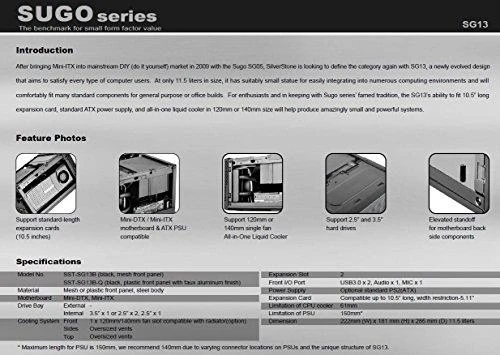 PC korpusas Silverstone Compact Cube SST-SG13WB-Q Sugo Mini-ITX, juodai baltas