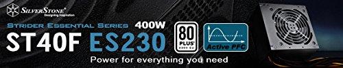 Silverstone ATX PSU SST-ST40F-ES230, 400W 80 Plus, mažas triukšmas 120mm