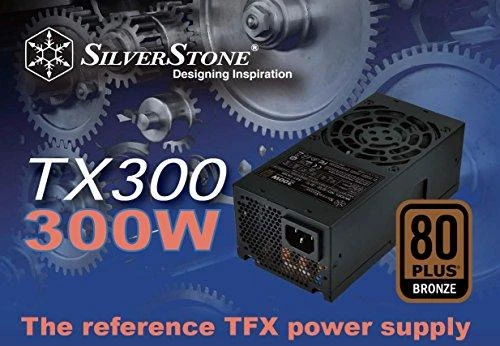 SilverStone SST-TX300, kompiuterio maitinimo šaltinis - juodas, 1x PCIe, 300 vatų