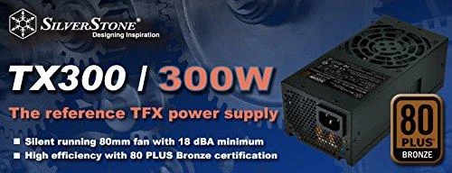 SilverStone SST-TX300, kompiuterio maitinimo šaltinis - juodas, 1x PCIe, 300 vatų