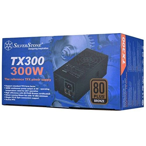 SilverStone SST-TX300, kompiuterio maitinimo šaltinis - juodas, 1x PCIe, 300 vatų