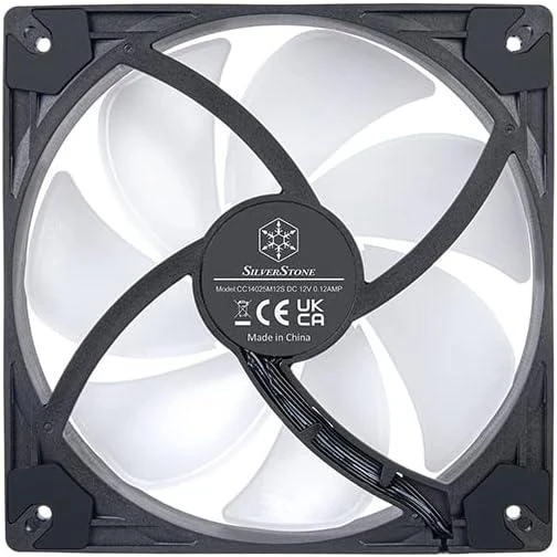 SilverStone VISTA Performance PWM korpuso ventiliatorius, ARGB - 140 mm, Juodas