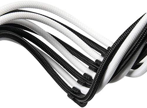 SilverStone ATX 24-Pin-Cable, 300mm - juodos spalvos/baltos spalvos