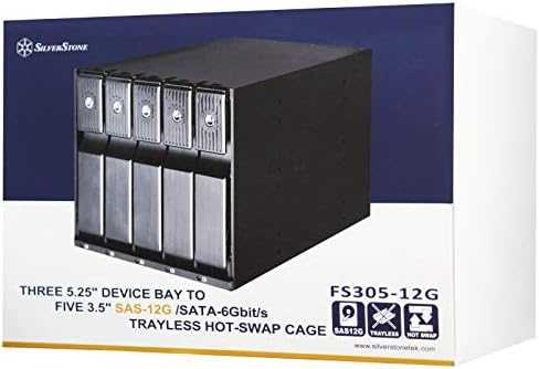 SilverStone SST-FS305-12G 3.5" 5-Bay External Case - Juodas