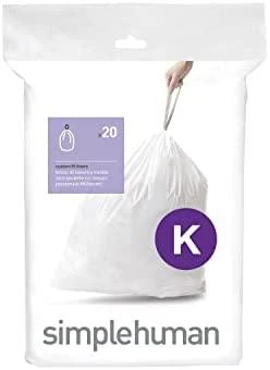 Simple Human Šiukšlių maišai 20 vnt - dydis K 35-45L / paprastas žmogus