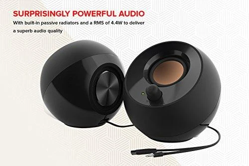 Kompiuterio kolonėlės Speaker Set computer Creative Pebble 2.0 51MF1680AA000 (2.0, juodos spalvos)