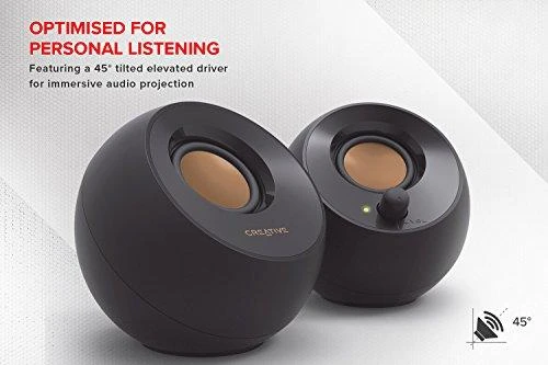 Kompiuterio kolonėlės Speaker Set computer Creative Pebble 2.0 51MF1680AA000 (2.0, juodos spalvos)